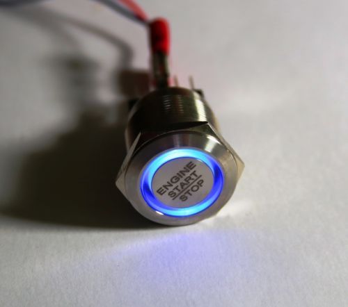 Led starterknopf blau start - starterknopf,