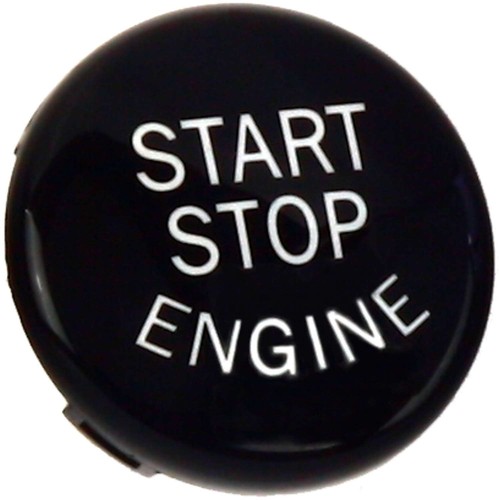 Start stop knopf schwarz glanz - stop,